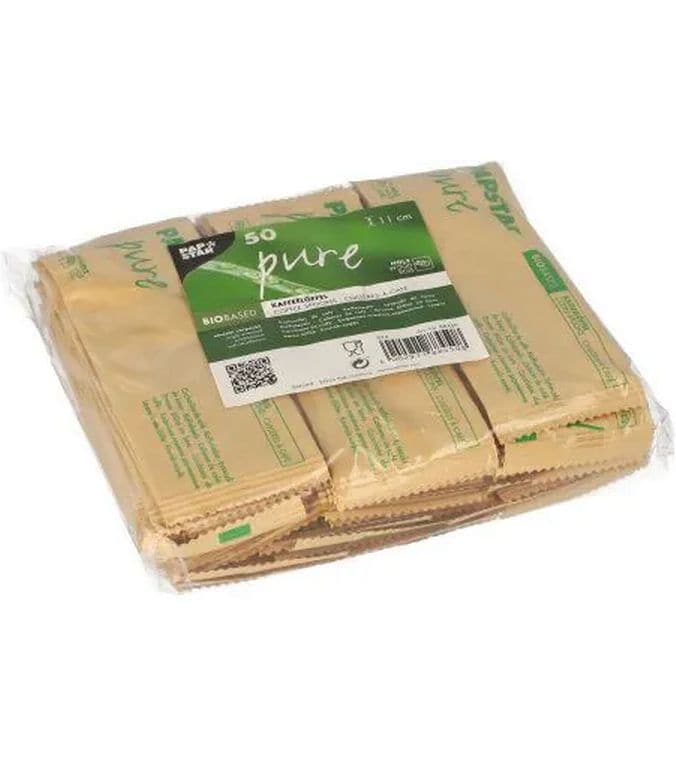 Papstar | Kaffelöffel Holz PURE 50 Stk. | 1 Pack à 50 Stk. 11cm