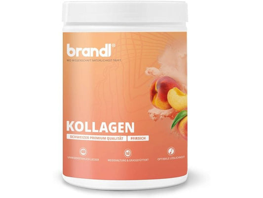 Brandl-Nutrition | Pulver Kollagen | Pfirsich 555 g