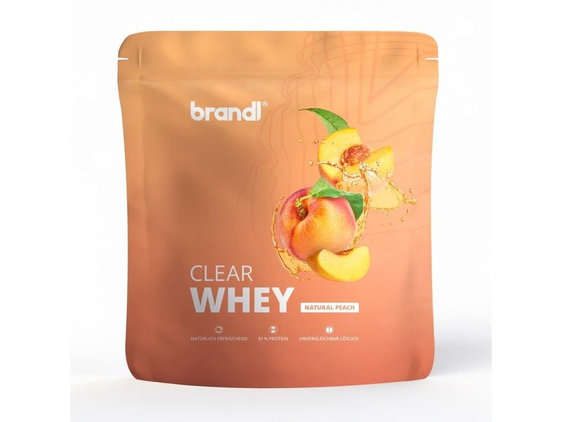 Brandl-Nutrition | Brandl Clear Whey | Beutel: 800g, Natural Peach
