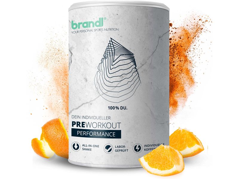 Brandl-Nutrition | Pre-Workout Booster | Guarana, Yerba-Mate, 500g