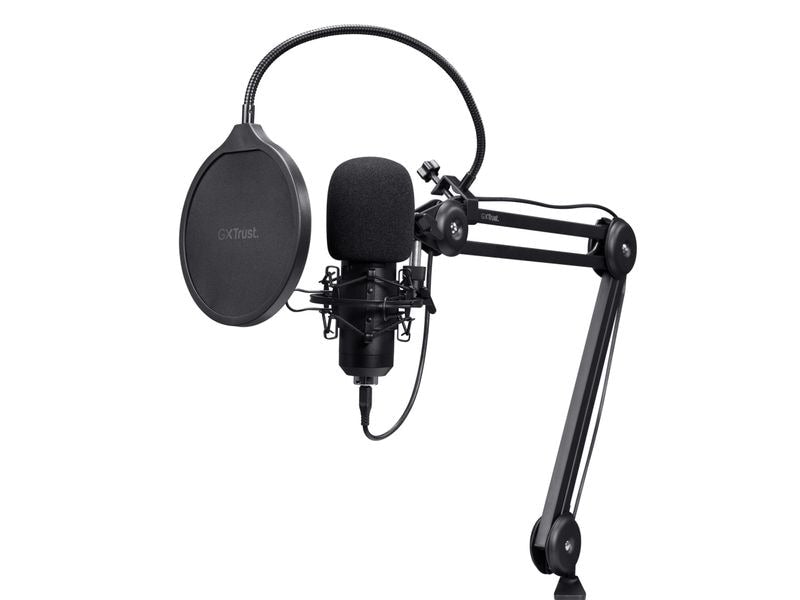 Trust | GXT270 Emita II Mikrofon | inkl. Mikrofonarm, USB