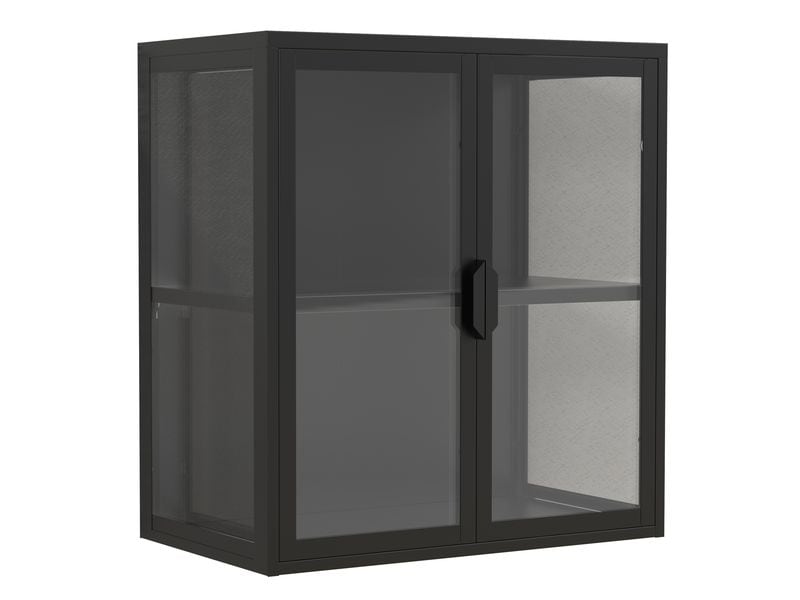 VCM | Wandvitrine Flokas S | Schwarz