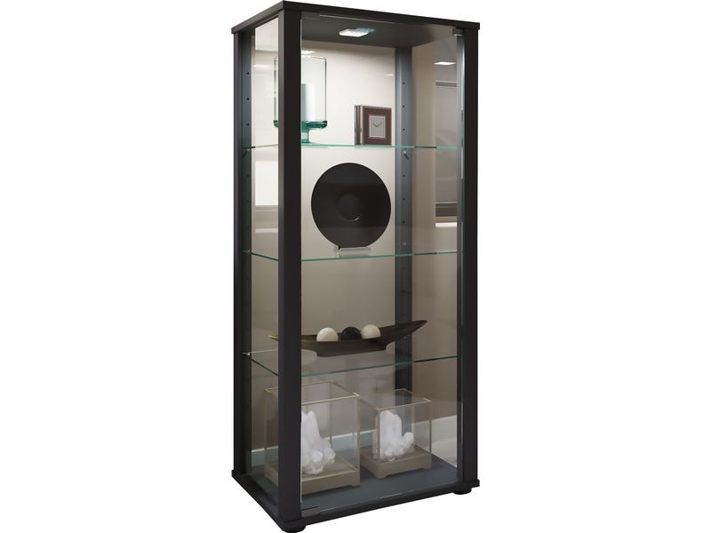 VCM | Glasvitrine Kavisa M | Schwarz