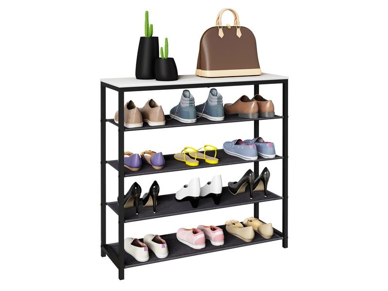 VCM | Schuhregal Taliro 4-fach | Weiss