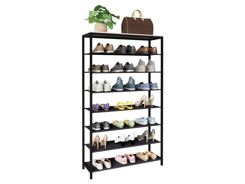 VCM | Schuhregal Taliro 7-fach | Weiss