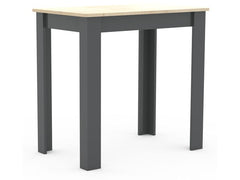 VCM | Esstisch Esal | H.76 x B. 80 x T. 50 cm,Anth./Honig-Eiche