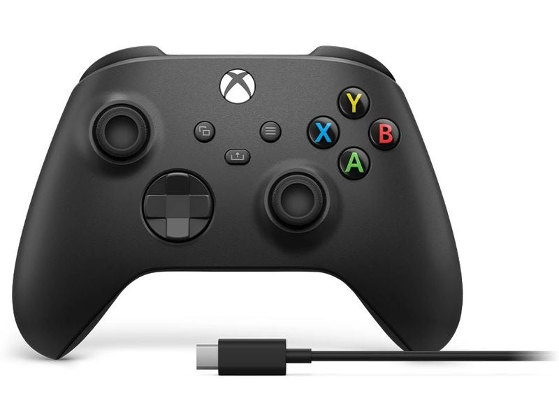 Microsoft | XSX Controller Black + USB-C Kabe | Wireless + Kabel, schwarz