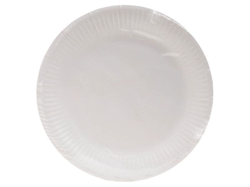 PRO nappe | Einwegteller 23cm, 20Stück,Weiss | D: 23 cm, Karton, plastikfrei