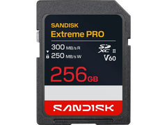 SanDisk | SDXC Card Extreme PRO 300 256GB | lesen 300MB/sec, schreiben 250MB/s