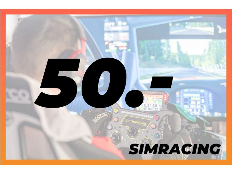 RacingFuel Simulators | Simracing Erlebnis-Gutschein CHF 50 | Einlösbar in 11 Simracing Centern