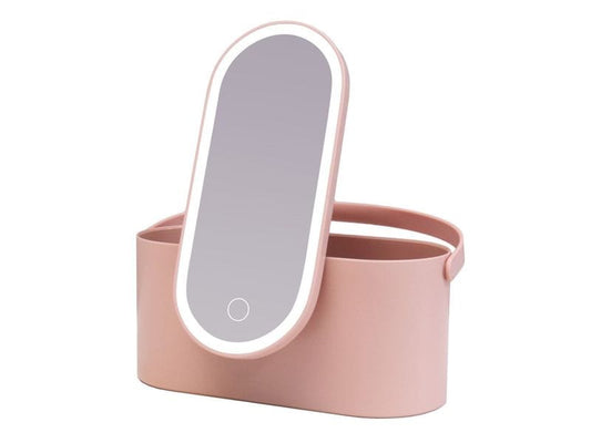 Ailoria | LED Spiegel mit Beautycase rose | MAGNIFIQUE