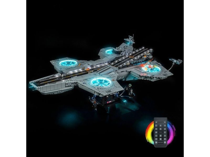 BrickBling | Beleuchtungs-Set LEGO 76354 S.H.I.E.L.D.- | Helicarrier, mit Fernbedienung