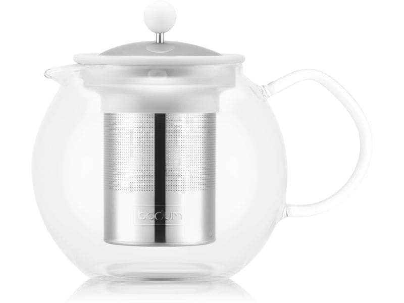Bodum | Assam Teebzuereiter 1L | Pure White, mit Edelstahlfilter