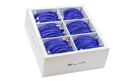 SLIM | Patchkabel: 1m,violet, 90-Pack | Cat 6A, U/FTP, 1 m, Violet 90-Pack