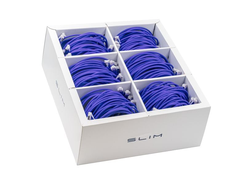 SLIM | Patchkabel: 3m, violet, 36-Pack | Cat 6A, U/FTP, 3 m, Violet, 36-Pack