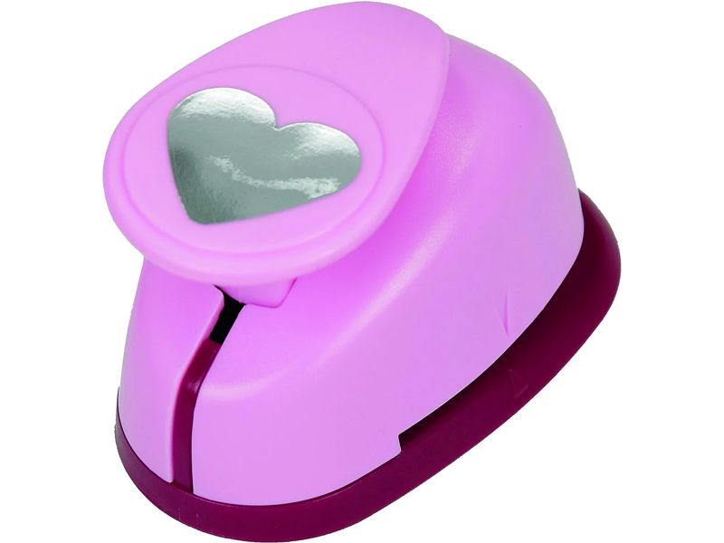 efco | Motivstanzer | Herz Kunststoff Metall Rosa 2.5 cm M