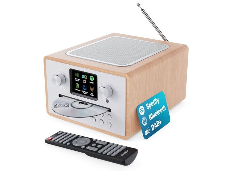 Majority | Homerton2 | Oak, DAB+, Bluetooth, USB, CD-Laufwerk