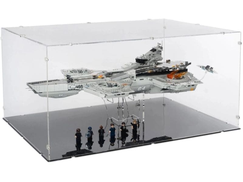 iDisplayit | Acryl-Display XL & LEGO 76354 | Mit schwarzem Boden 2in1 Ständer