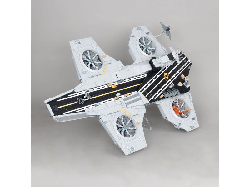 iDisplayit | 2-in-1 Acryl-Ständer LEGO 76354 | S.H.I.E.L.D.-Helicarrier