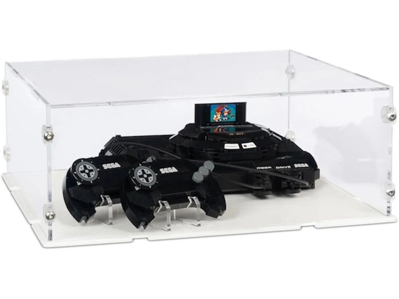 iDisplayit | Acryl-Display LEGO 40926 SEGA Genesis | Console, Mit weissem Boden