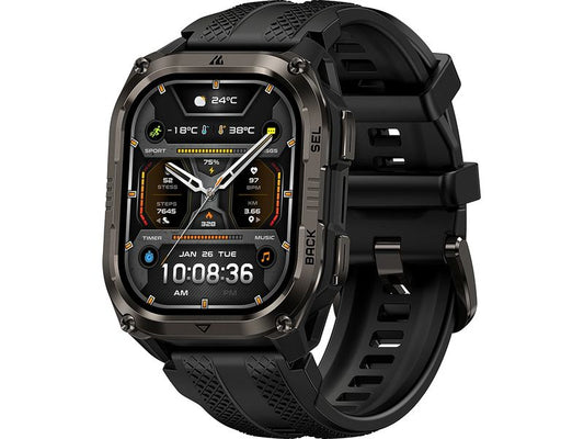 Kospet | Smartwatch Pulse 2 Schwarz | MIL- STD-810H Tauchuhr 5ATM & IP69