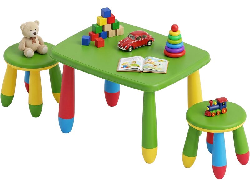 relaxdays | Kindersitzgruppe 3-teilig | Bunt