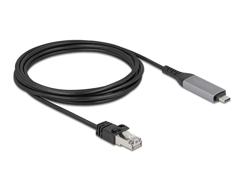Delock | USB-Kabel C-RJ45, 3m | Gigabit 10/100/1000, USB-C zu RJ45