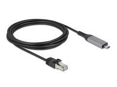 Delock | USB-Kabel C-RJ45, 3m | Gigabit 10/100/1000, USB-C zu RJ45