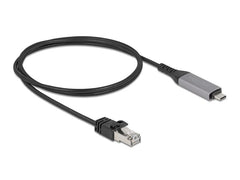 Delock | USB-Kabel C-RJ45, 1m | Gigabit 10/100/1000, USB-C zu RJ45