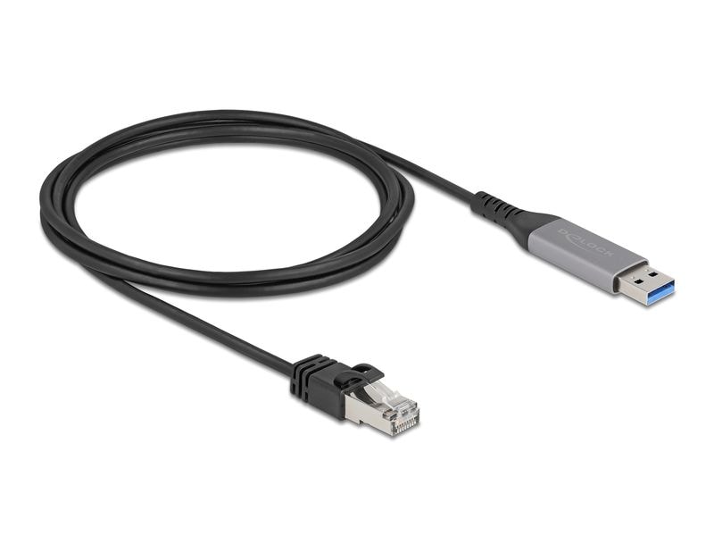 Delock | USB-Kabel A-RJ45, 2m | Gigabit 10/100/1000, USB-A zu RJ45