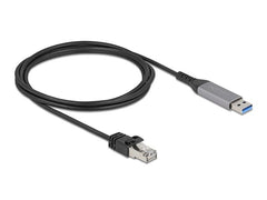 Delock | USB-Kabel A-RJ45, 2m | Gigabit 10/100/1000, USB-A zu RJ45