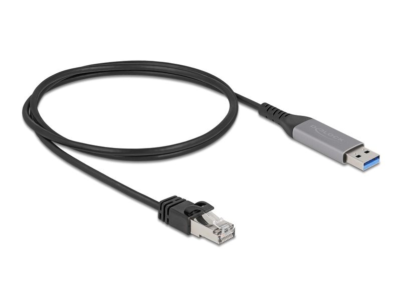 Delock | USB-Kabel A-RJ45, 1m | Gigabit 10/100/1000, USB-A zu RJ45
