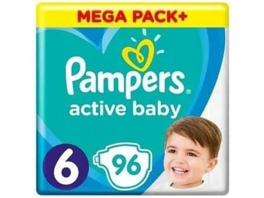 Pampers | Active Baby Windeln Gr. 6 | 96 Stück für 13–18kg