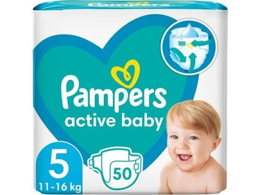 Pampers | Active Baby Windeln Gr. 5 | 50 Stück für 11–16kg