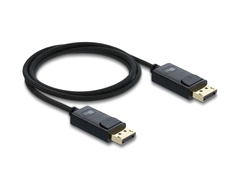 Delock | DisplayPort Kabel | Koaxial 16K 60 Hz 80 Gbps Geflechtmantel 1