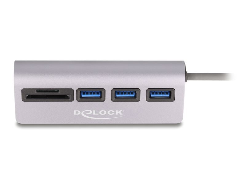 Delock | USB Hub | 3 Port, 5 Gbps, SD und Micro SD Card Reader