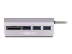 Delock | USB Hub | 3 Port, 5 Gbps, SD und Micro SD Card Reader