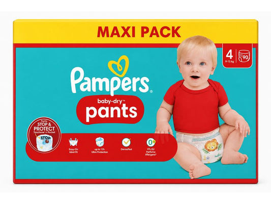 Pampers | Baby-Dry Pants Gr. 4 | 90 Stück für 9–15kg