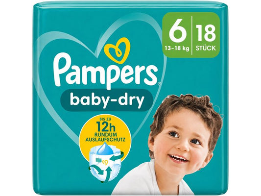 Pampers | Baby Dry Windeln Gr.6 | 18 Stück für 13–18kg