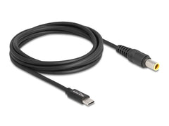 Delock | Ladekabel USB-C-7.9 x 5.5 IBM | Stecker, 1.5m, schwarz, 20 V