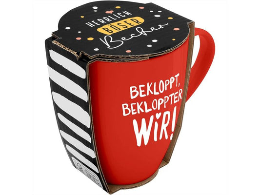 Sheepworld | Becher Bekloppt | L: 8,3 cm, B: 12 cm, H: 10,7 cm