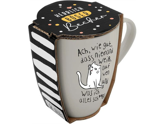 Sheepworld | Becher Niemand Weiss | L: 8,3 cm, B: 12 cm, H: 10,7 cm
