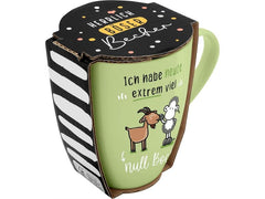 Sheepworld | Becher Null Bock | L: 8,3 cm, B: 12 cm, H: 10,7 cm