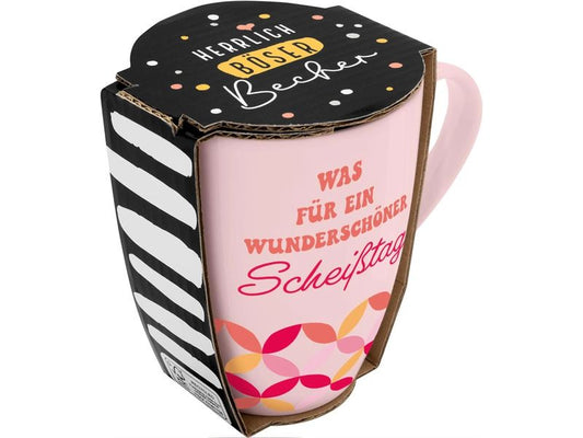 Sheepworld | Becher Scheisstag | L: 8,3 cm, B: 12 cm, H: 10,7 cm