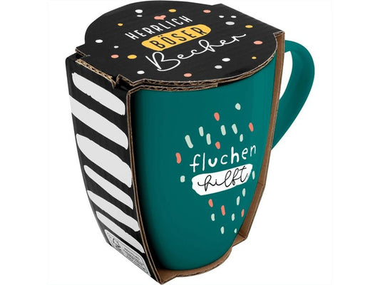 Sheepworld | Becher Fluchen | L: 8,3 cm, B: 12 cm, H: 10,7 cm