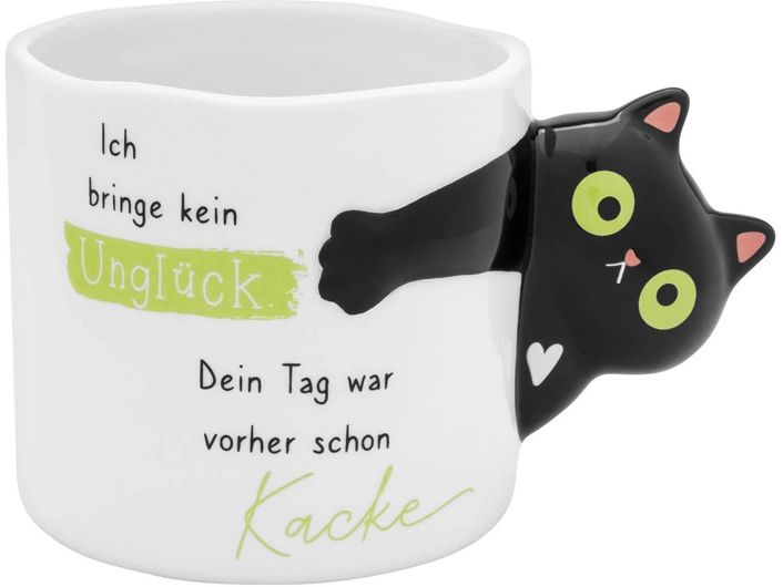 Sheepworld | Tasse Katze figürlich | L:9,7 cm, B:14,3 cm, H:8,9 cm