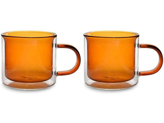 ONA | Universaltasse Liv doppelwandig | Set mit 2 Stück, 27 cl, Amber
