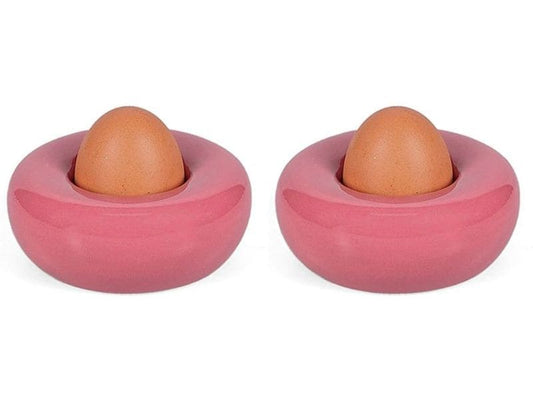 ONA | Eierbecher Billie | Set mit 2 Stück, 10 x 4 cm, Pink