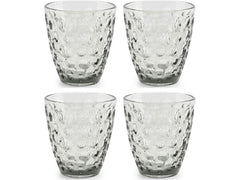 ONA | Trinkglas Bubble | Set mit 4 Stück, 22 cl, Grey