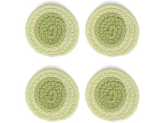 ONA | Untersetzer Piff | Set mit 4 Stück, 10 cm, Pistachio Green